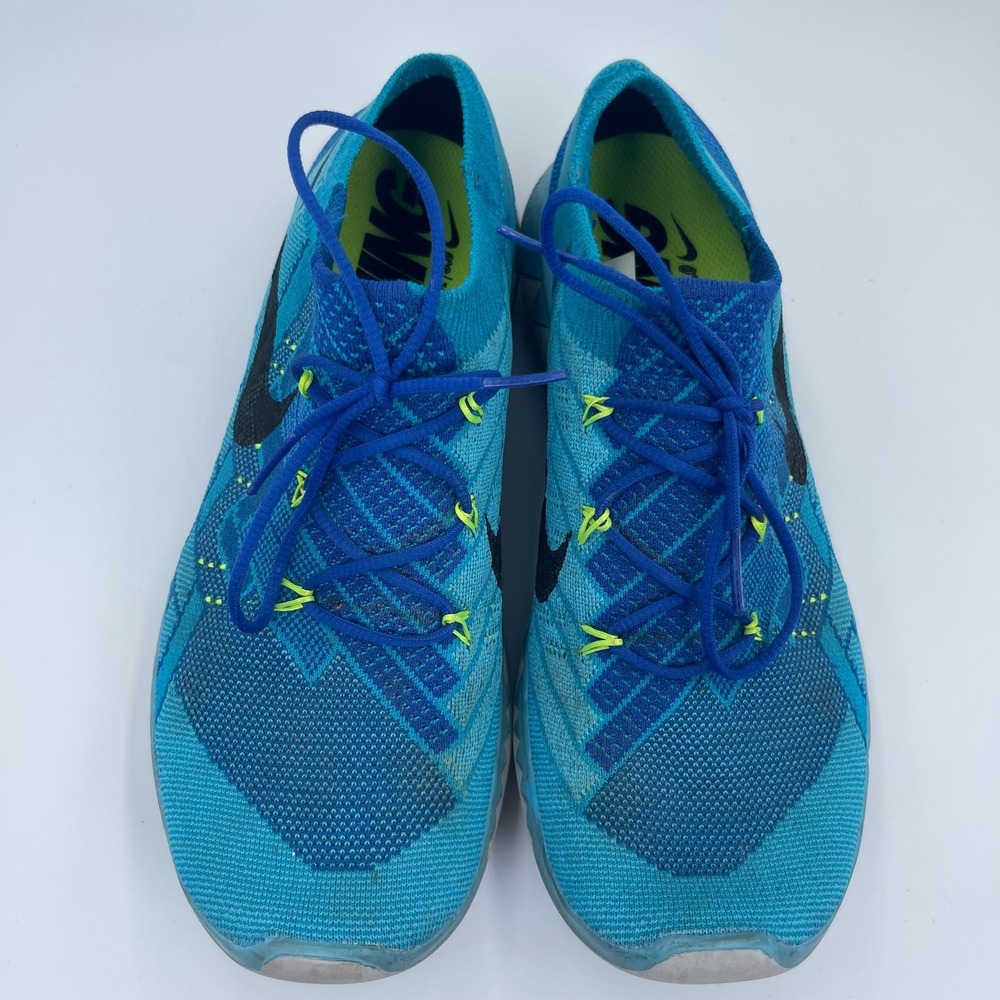 Nike Free 3.0 Flyknit Athletic Sneakers Men Size 9 Game Royal Blue Running Shoes